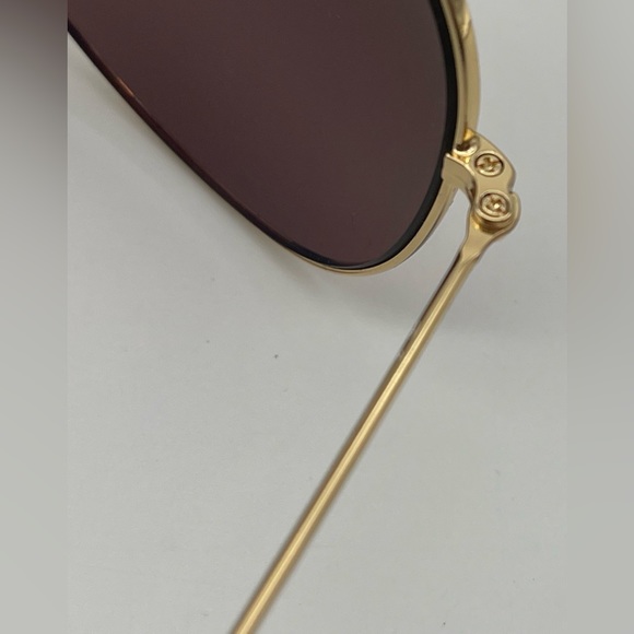 Authentic Ray Ban Aviator Brown Sunglasses - Picture 12 of 15